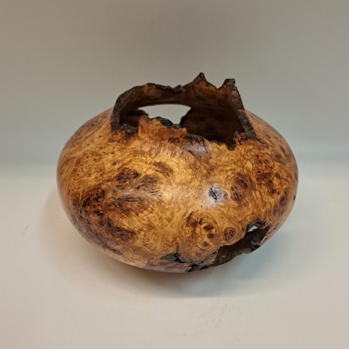 Click to view detail for JW-225 Aspen Burl Hollow Woodturning 4.5x6  $200